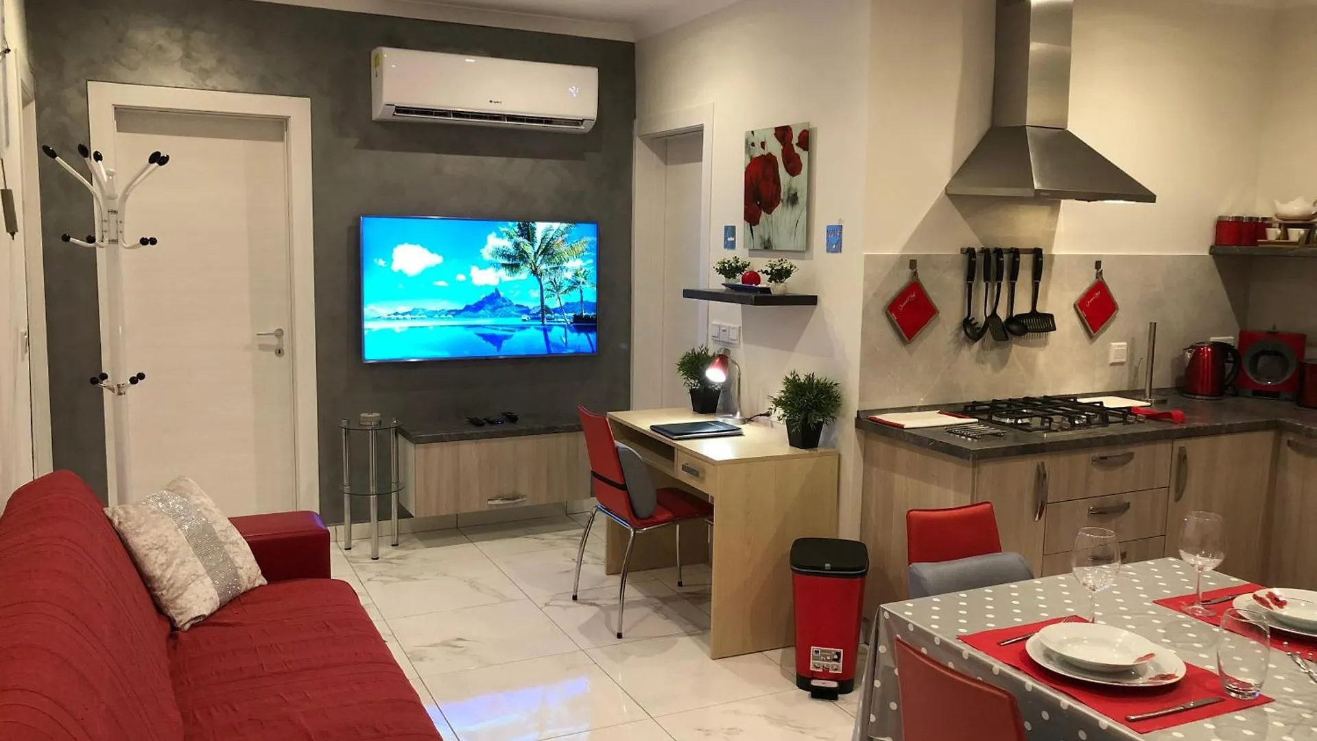 Klimatisierte Wohnung Mit Grill Und Terrasse Marsaskala Apartment